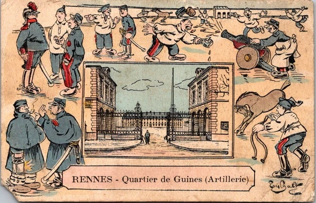 *40064 cpa 35 reindeer - Quarter des Guines