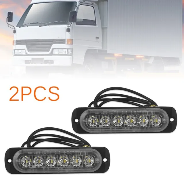 2pcs LED Actif Léger Conduite de Brouillard Projecteur Lampe Hors Route 4WD
