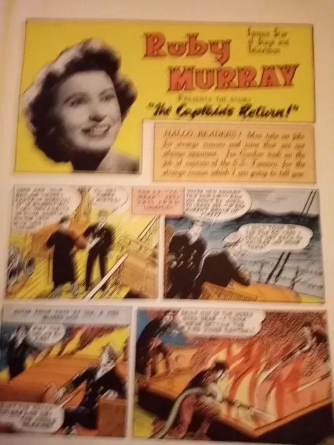 Xm11 Ephemera 1960 short story Ruby Murray the captain's return