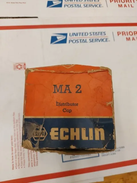 MA 2 Distributor Cap ECHLIN vintage Old New Stock Made In USA