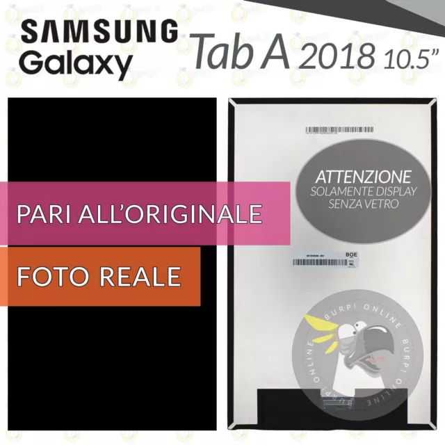 Pannello Lcd Samsung Galaxy Tab A 2018 Sm-T590 T595 Display Schermo Vetro Touch