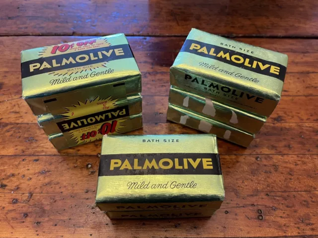 Vtg Palmolive Bar Soap 1950’s-60's Green Foil 5 Oz Lot Of 8 Sealed