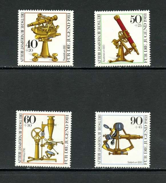 P541 Geramny/Berlin 1981 Optische Instrumente 4v. MNH