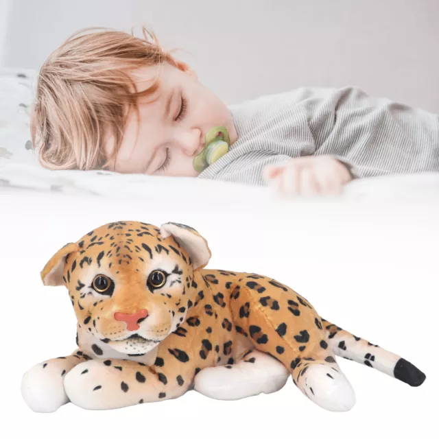 (Léopard) Poupée 'animal De La Jungle En Peluche Simulation De