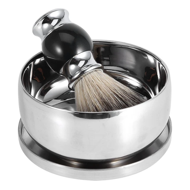 Porte-outils De Rasage Professionnel Hommes + Brosse Imitation Blaireau + E TOS