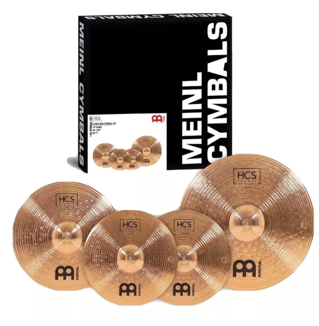 Meinl Cymbals HCS Bronze Complete Cymbal Set Box Pack - Real Bargain!