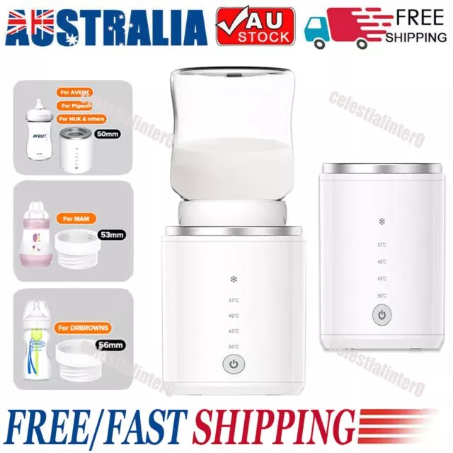 New Portable Baby Milk Bottle Warmer Wireless Milk Heater Defrosting Heating AU