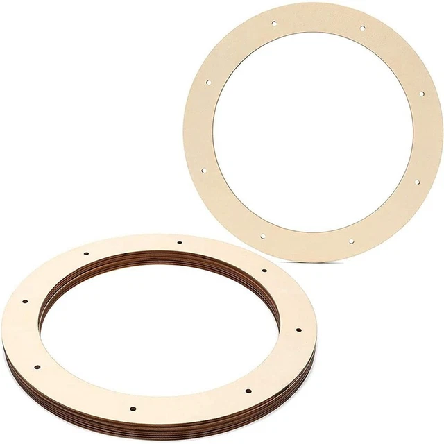 4PCS Wood Wreath Frame Crafts DIY Christmas Valentine's Day Easter Holiday  J8Z1