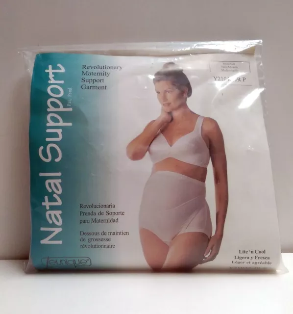 Jeunique Maternity Pregnancy Support Panty - Color White Size Jr Petite *NEW*