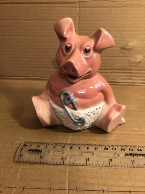 Wade 'Woody' Baby Natwest Pig Money Box/Piggy Bank- Original Stopper-Dark Pink