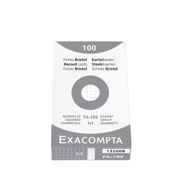 Exacompta Premium Karteikarten DIN A7 100 St., div. Lineaturen