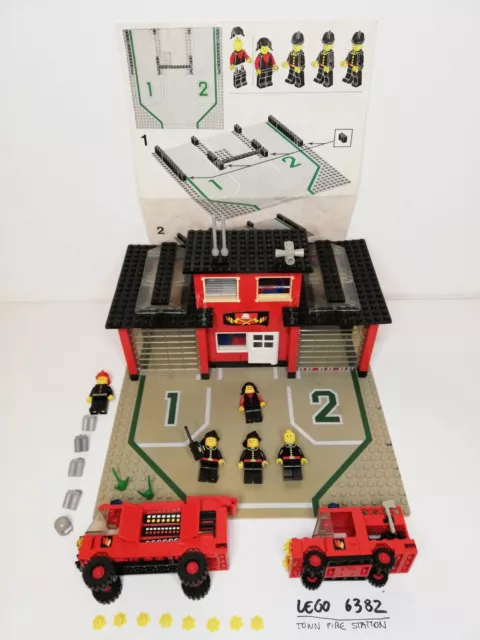 Lego Set 6382 - Town Fire Station + Extra Caserma Vigili del Fuoco - Pompieri