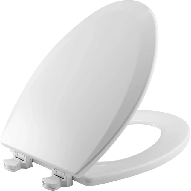 BEMIS 1500EC 390 Toilet Seat with Easy Clean & Change Hinges, Elongated