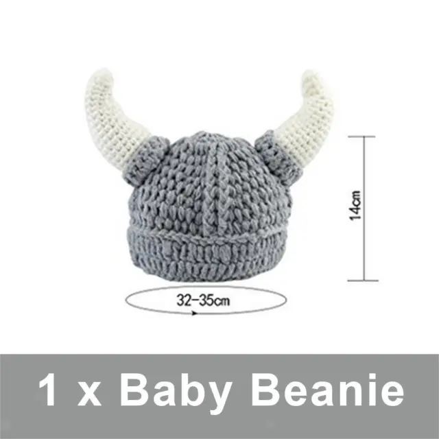 Bull Hörnern Mütze   Handgefertigt Strickmütze Beanie Winter/Herbst