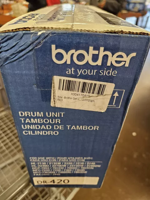 Genuine OEM BROTHER DR-420 Drum Unit 12,000 Pages Brand New! Sealed Box