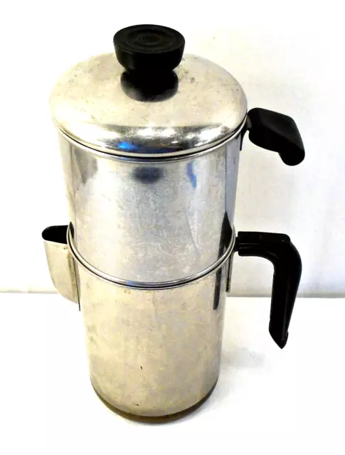 Vintage Pre-1968 REVERE WARE Drip-O-Lator 8 Cup Coffee Pot Copper Clad Bottom