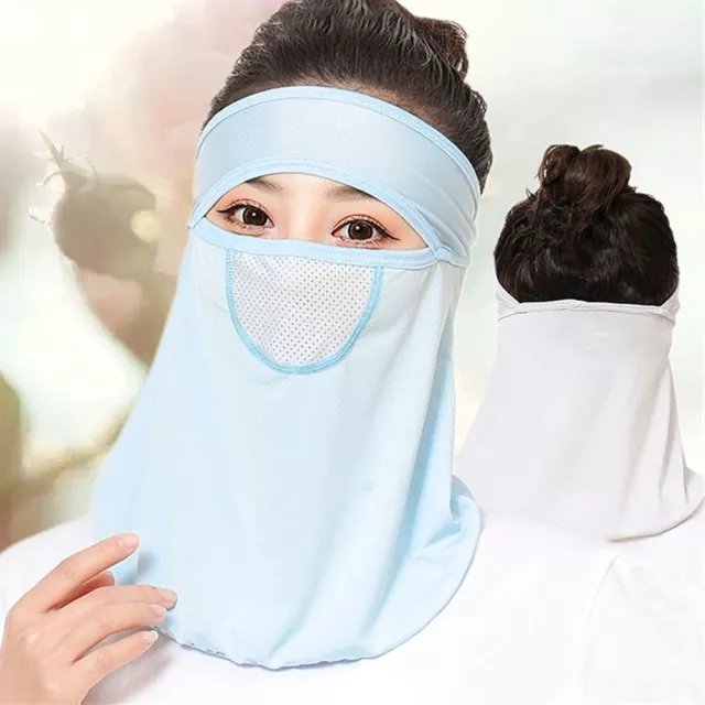 Thin UV Protection Mask Ice Silk Sun Protection Sunscreen Mask  Outdoor Sport