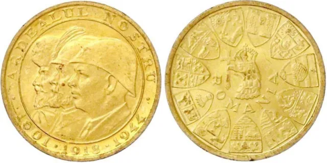 20 Lei 1944 Rumänien Goldmünze