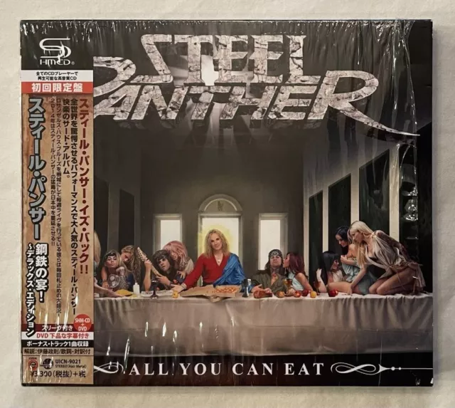 Steel Panther - All You Can Eat + 1 Bonus (Japan SHMCD + DVD w/OBI) Rare Cover