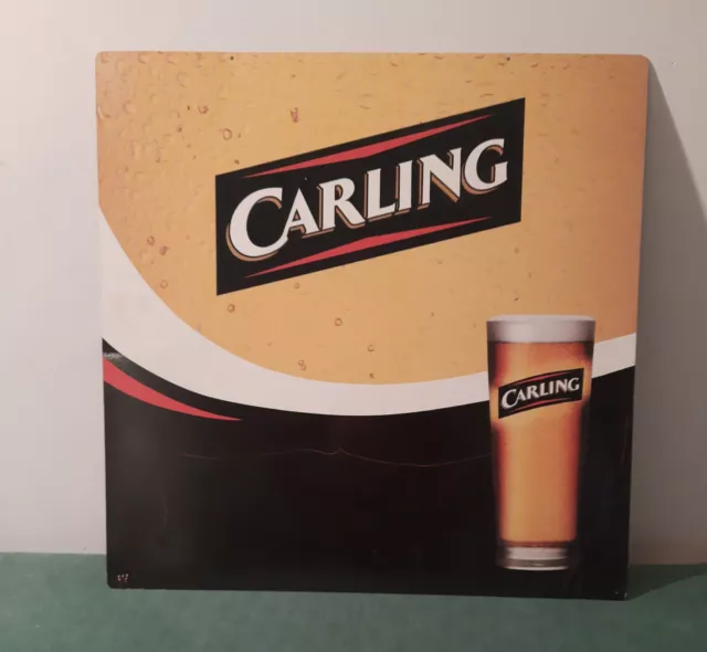 INSEGNA -quadro- in metallo - birra CARLING cm 48 x cm 40