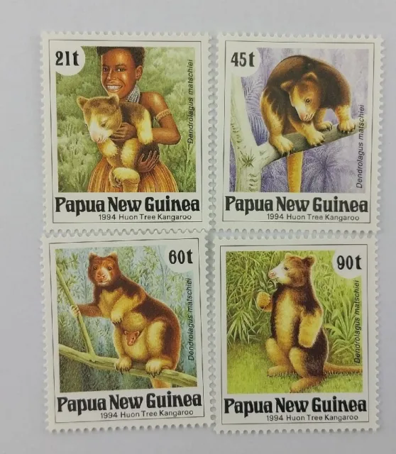 1994 Papua New Guinea PNG Huon Tree Kangaroo Stamp Set MNH