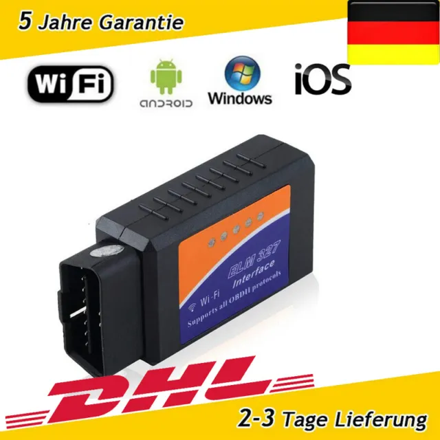 ELM327 ODB2 Auto Diagnosegeräte WiFi Bluetooth Scanner Codeleser OBDII Testgerät