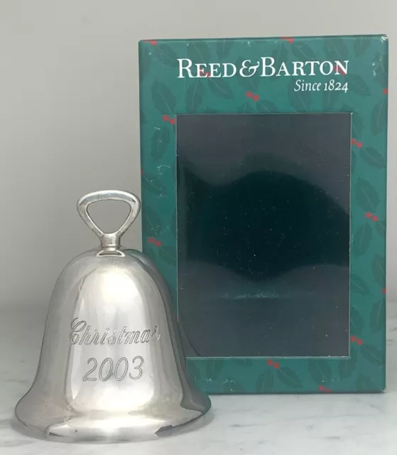 Reed & Barton Annual Silverplate Christmas Bell 3 inch YOU PICK Year with BOX