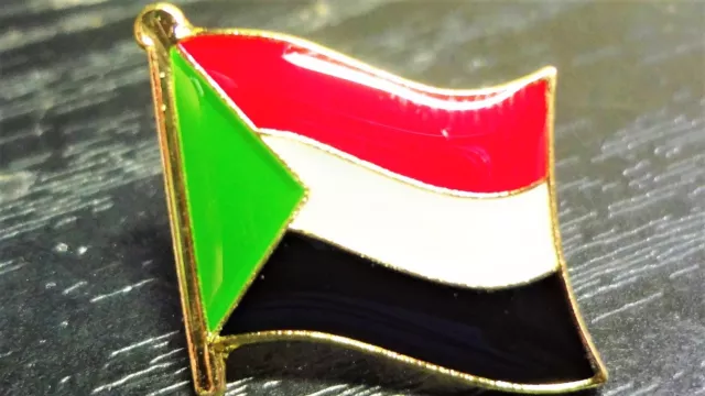 SUDAN Sudanese Metal Flag Lapel Pin Badge *NEW*MIX & MATCH BUY 3 GET 2 FREE!