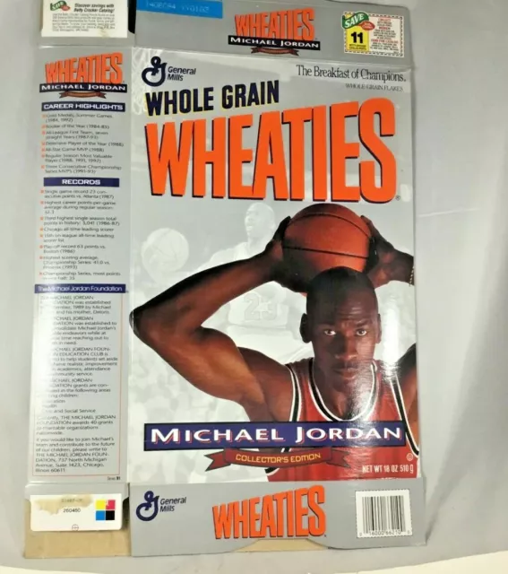 MICHAEL JORDAN WHEATIES Box Collectors Edition Empty 9.90 PicClick