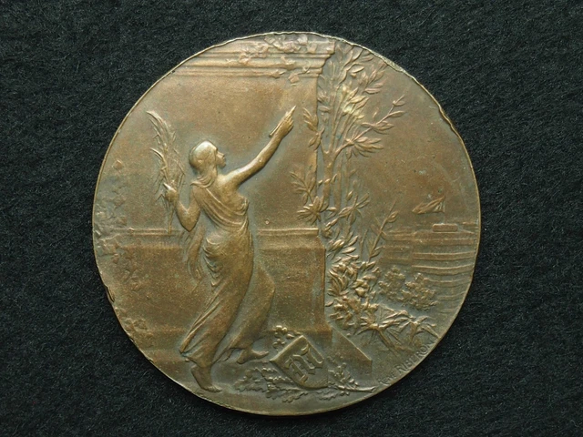 Courage , Travail, Patrie / Bronze/René RIBERON / 1904