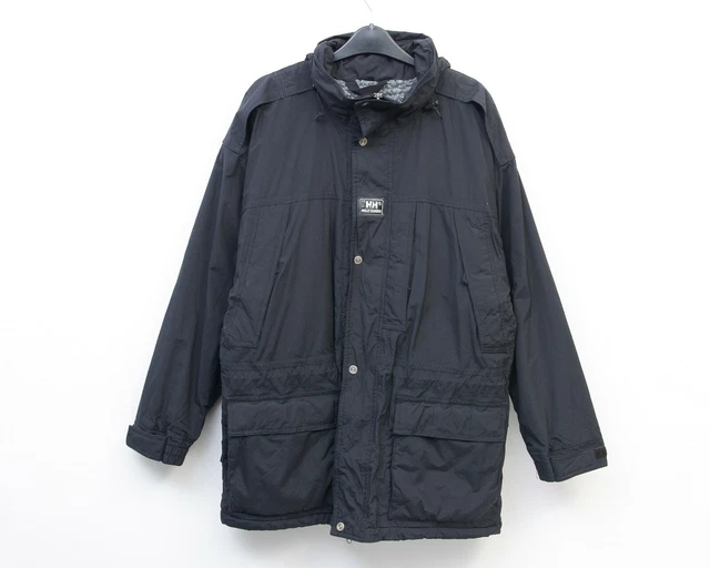 Helly Hansen S Uomo Giacca con Cappuccio a Vento Parka Simil Pelo Fodera Nero