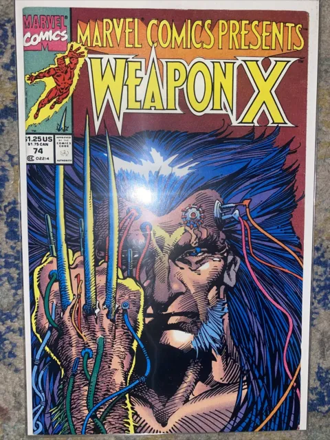Marvel Comics Presents #74 Weapon X Wolverine NM- 1st Print X-men MCU