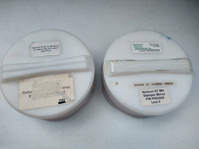 AXXICON mold DVD replication. 2 mould halves. ST SD mirror. Refurbished