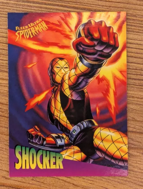 1995 Fleer Ultra Spiderman Shocker #4 Ralston Foods Cereal Promo Card