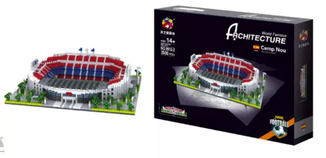Building Blocks Bricks Model Camp Nou Stadium Barcelona Stadium Model Toy