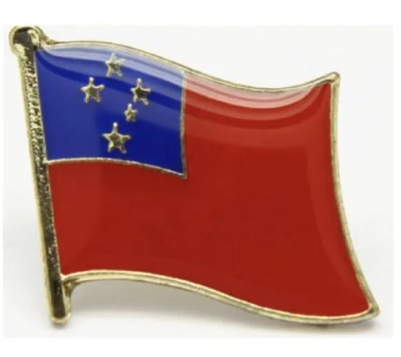 Samoa Occidental Bandera País Pin Solapa Pisacorbatas Lds Misionero