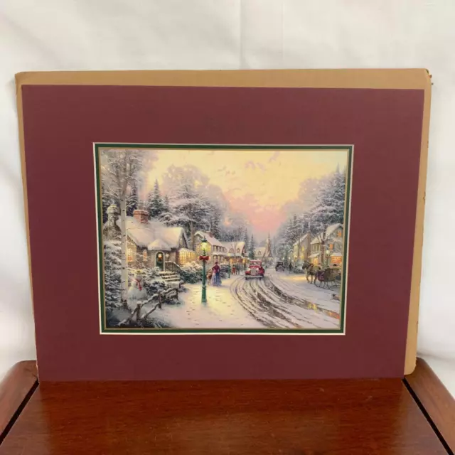 Thomas Kinkade Village Christmas Official Art Print