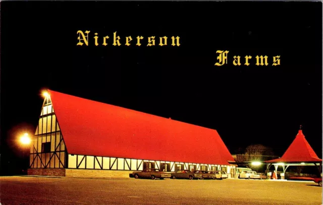Nickerson Farms Store, OMAHA, Nebraska Chrome Advertising Postcard