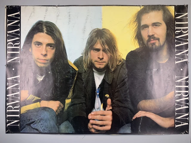 NIRVANA KURT COBAIN Poster Original Promo Circa Late 80s £157.50 ...