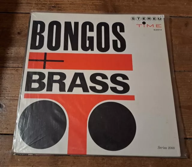 Hugo Montenegro & Orch - Bongos + Brass Lp S/2014 Stereo Time Canada 1960 Vg+!