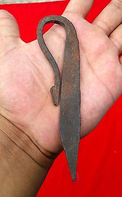 Old Early Hand Forged Unique Shape Chakmak/ Fire Striker With Animal Figure 3