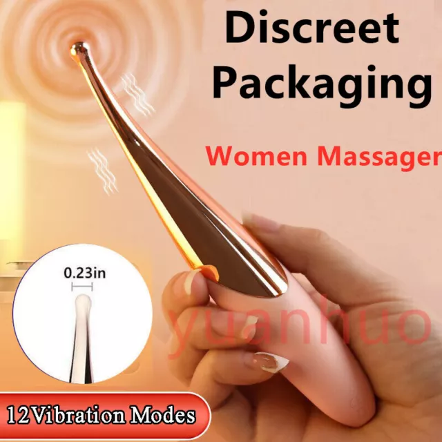 USB Rechargeable Finger Vibrator Finger Shoulder Body Neck Massager for Women