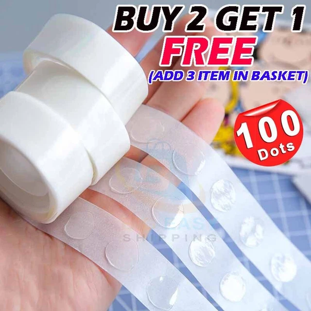100 ADHESIVE DOTS Tape DIY Balloon Double Sided Glue Sticky Sticker