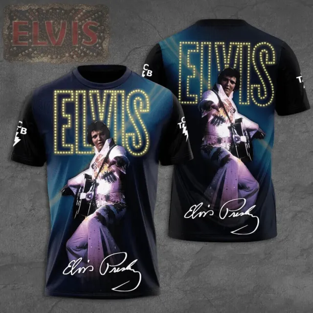 TCB The Legend Of Rock Elvis Presley T-Shirt, taille américaine S-5XL,...