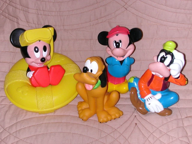 Lot de pouet Mickey, Pluto, Dingo - Disney et Mattel