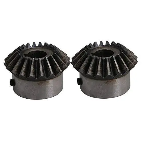 2PCS 2 Mode 20 Turns 12mm Hole Dia 90 Degrees Pairing Tapered Bevel Gear