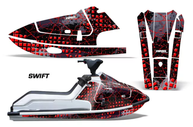 Jet Ski Graphique Kit Pwc Décalque Autocollant Kawasaki X2 650 1986-1995 Swift R