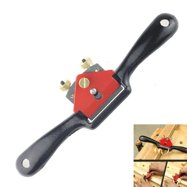 Adjustable Wood Craft Metal Blade Spoke Shave Hand Plane Woodworking Hand Tool