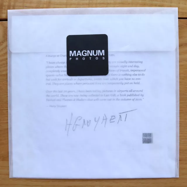 Harry Gruyaert signiertes Foto MAGNUM SQUARE Archivdruck 6""x6"" letzter Anruf 3