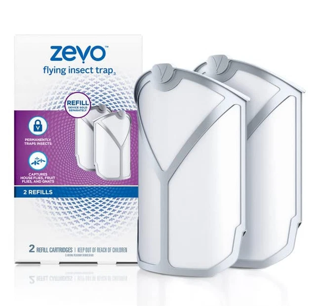 Zevo Flying Insect Trap Refill Kit| Attracts and Traps Flying Insects Fruit F...